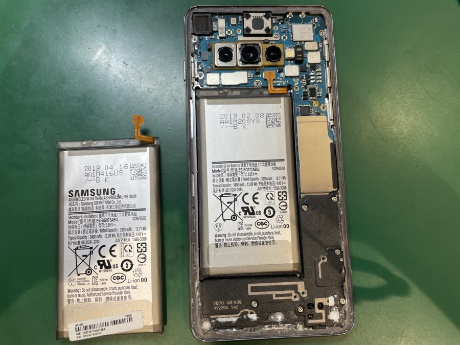 【バッテリー交換】Samsung Galaxy S10(サムスン ギャラクシーS10)【スマホ修理工房 横浜戸塚モディ店】