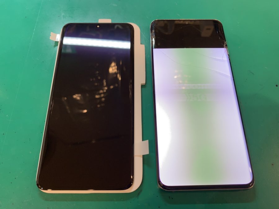 Galaxy S20（ギャラクシーS20）の画面が白くなってしまった時はスマホ修理工房新宿PePe店で画面交換しちゃいましょう！