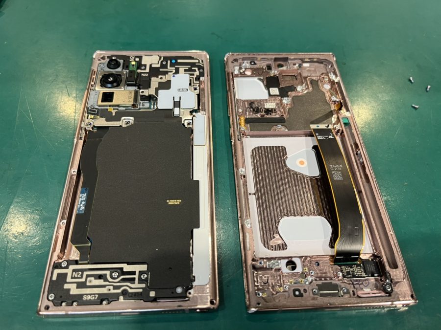 GalaxyNote20Ultra5Gの画面割れも、スマホ修理工房ペリエ千葉店でデータそのまま修理‼