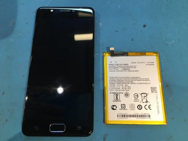 減りの早いASUS ZenFone4Max（ZC520KL）のバッテリーは、スマホ修理工房渋谷店で即日交換！！