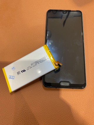 バッテリーの消耗が早いAQUOS R3(アクオスアールスリー)のバッテリーの交換を行いました!　スマホ修理工房仙台PARCO2店