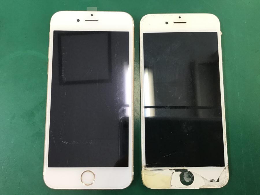 iPhone6sの液晶破損！最短即日・データそのままで修理対応可能です♪【スマホ修理工房王子店】