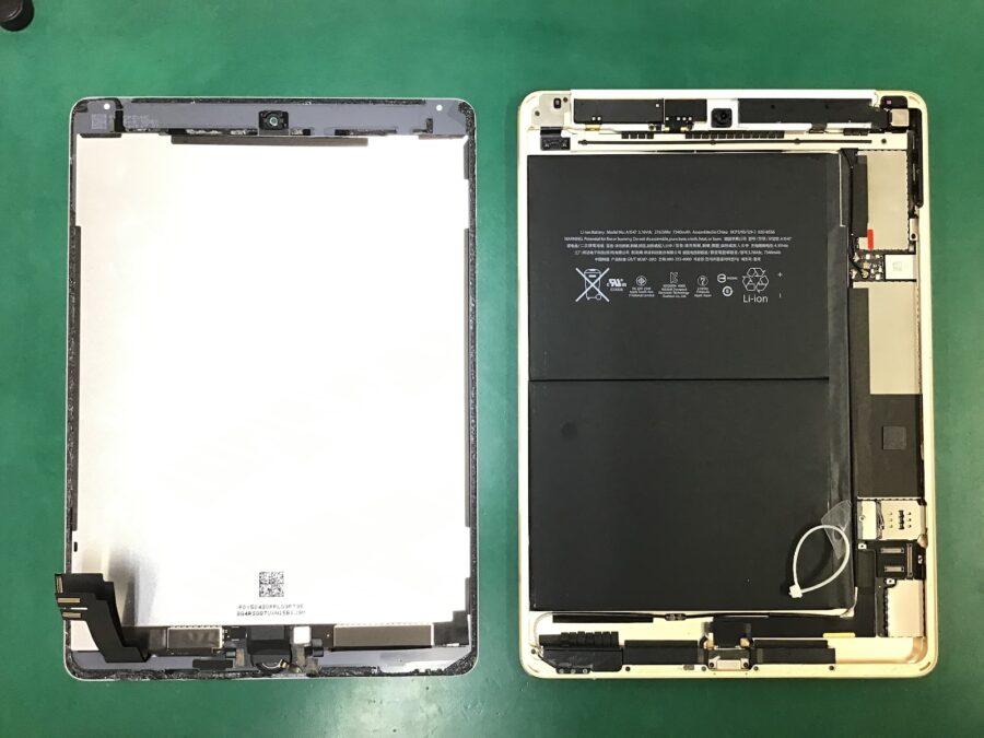 iPad Air2のバッテリー交換は、データそのまま・即日修理のスマホ修理工房王子店へ！