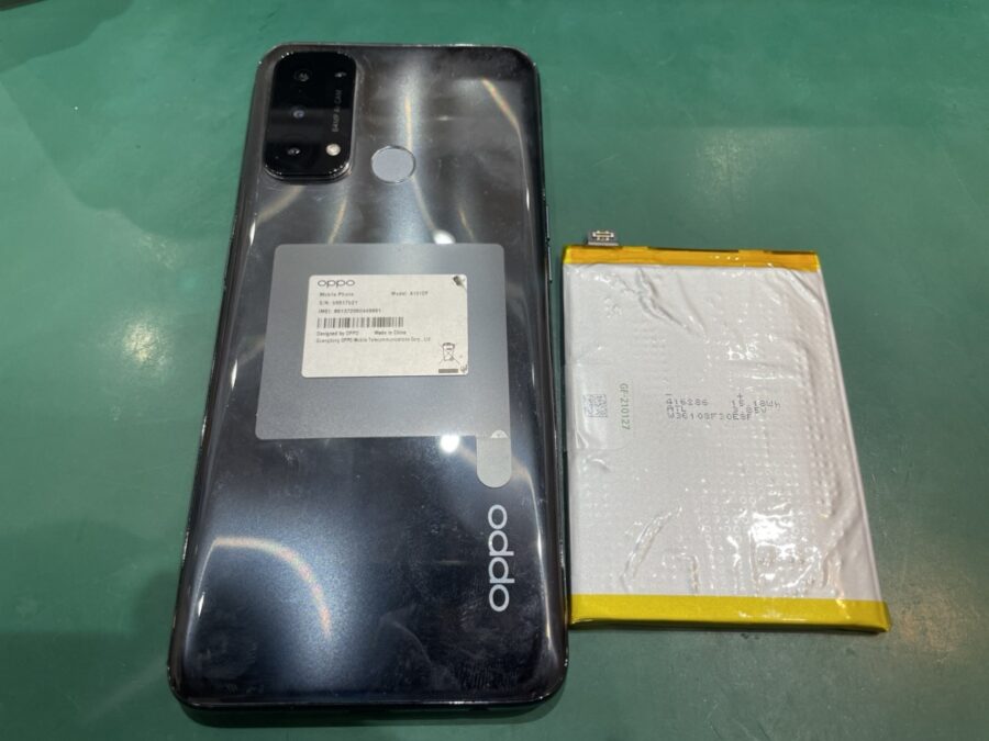 OPPO Reno5A（オッポリノ5A）のバッテリー膨張修理も承っています♪【スマホ修理工房池袋P’パルコ店】