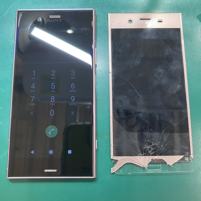 XperiaXZ1 (エクスペリア）のタッチ不良、画面割れを修理いたしました！！【スマホ修理工房池袋P'パルコ店】