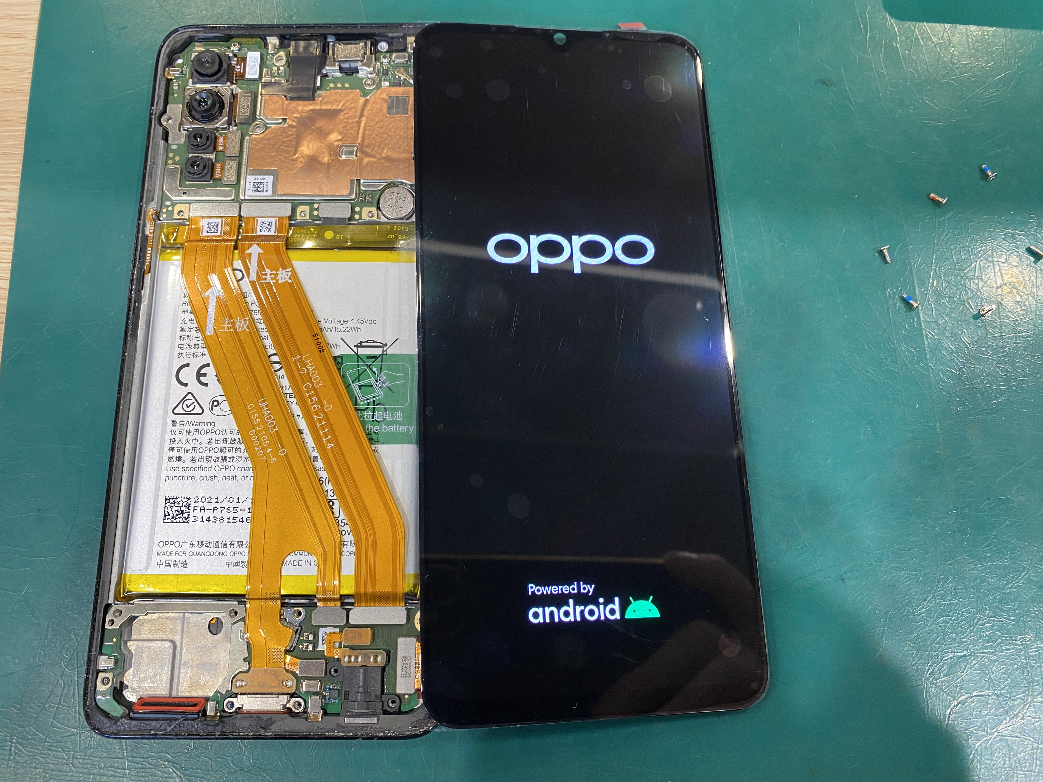 OPPO Reno3 A (オッポ )の画面交換はスマホ修理工房ペリエ千葉店にお問合せください！