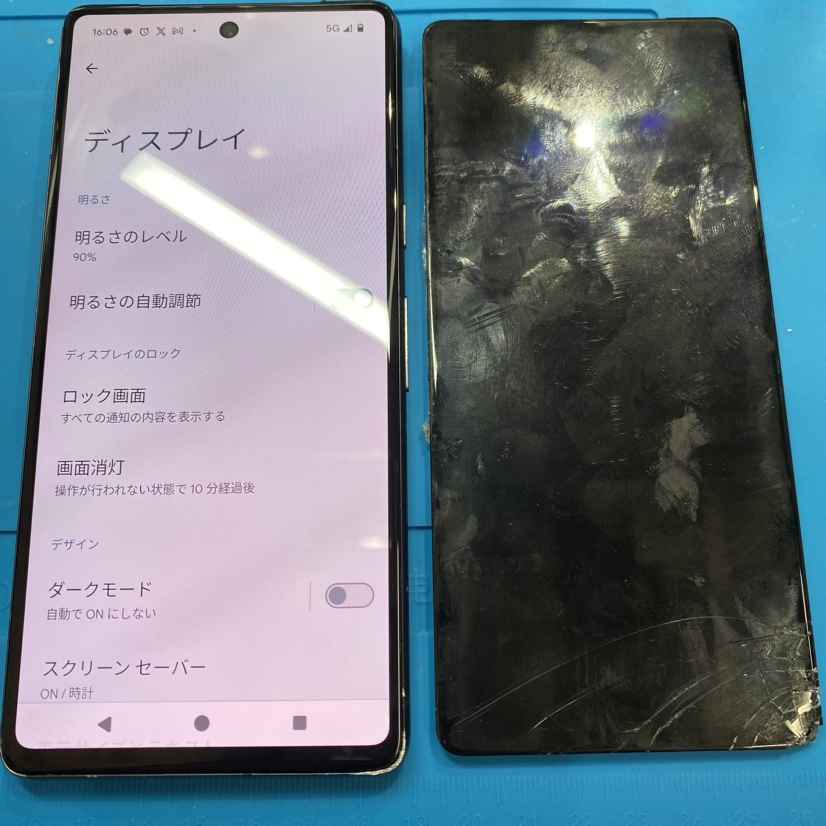Google Pixel7（グーグルピクセル）の画面の修理に最短即日対応可！！【スマホ修理工房池袋P'パルコ店】