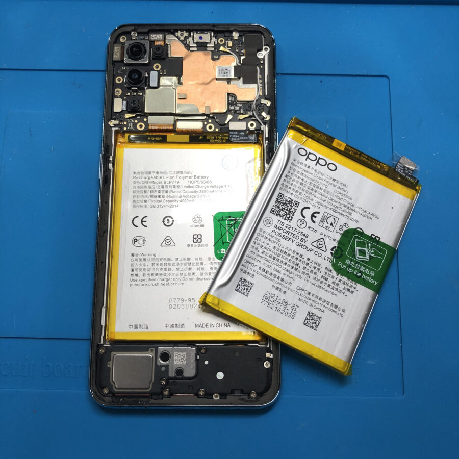 OPPO Reno5A（オッポ）のバッテリー交換は、「スマホ修理工房　池袋P'パルコ本店」にお任せください📱✨
