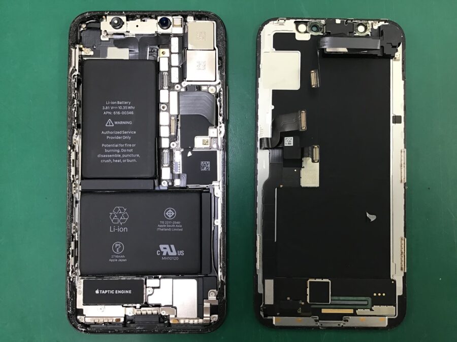 スマホ修理工房王子店/iPhoneXのバッテリー交換をいたしました！