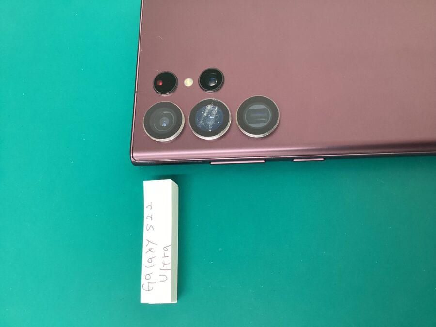 Galaxy S22 ultra　（ギャラクシー）カメラレンズカバーの交換　スマホ修理工房　青葉通店