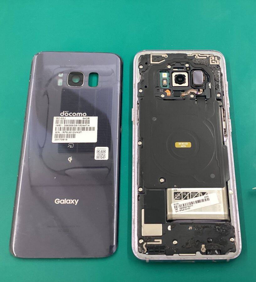 ＳＡＭＳＵＮＧ（サムスン）Galaxy（ギャラクシー）S８　バッテリー交換　スマホ修理工房　青葉通店