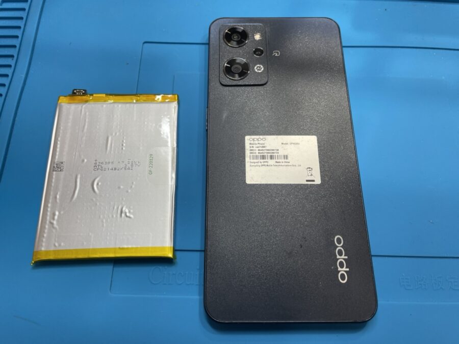 OPPO Reno7A（オッポ）のバッテリー交換は【スマホ修理工房池袋P'パルコ店】で最短当日修理ができますよ♪