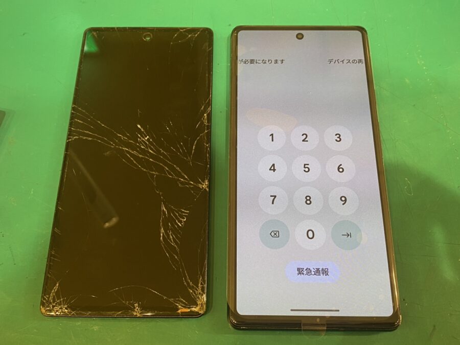 突然画面が使えなくなっても！GooglePixel(グーグルピクセル)の即日修理なら【スマホ修理工房新宿PePe店】へ！