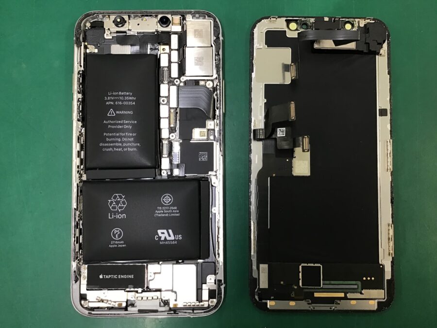 スマホ修理工房王子店/iPhoneXのバッテリー交換をいたしました！