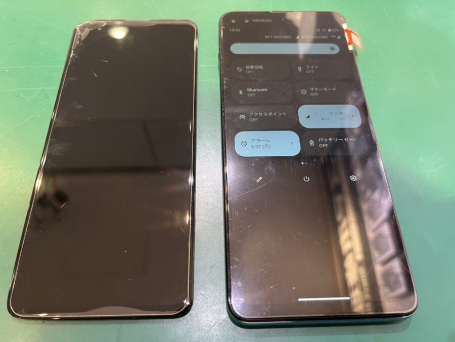 Moto g100（モトローラ）の画面交換料金はいくらでできる？【スマホ修理工房新宿PePe店】