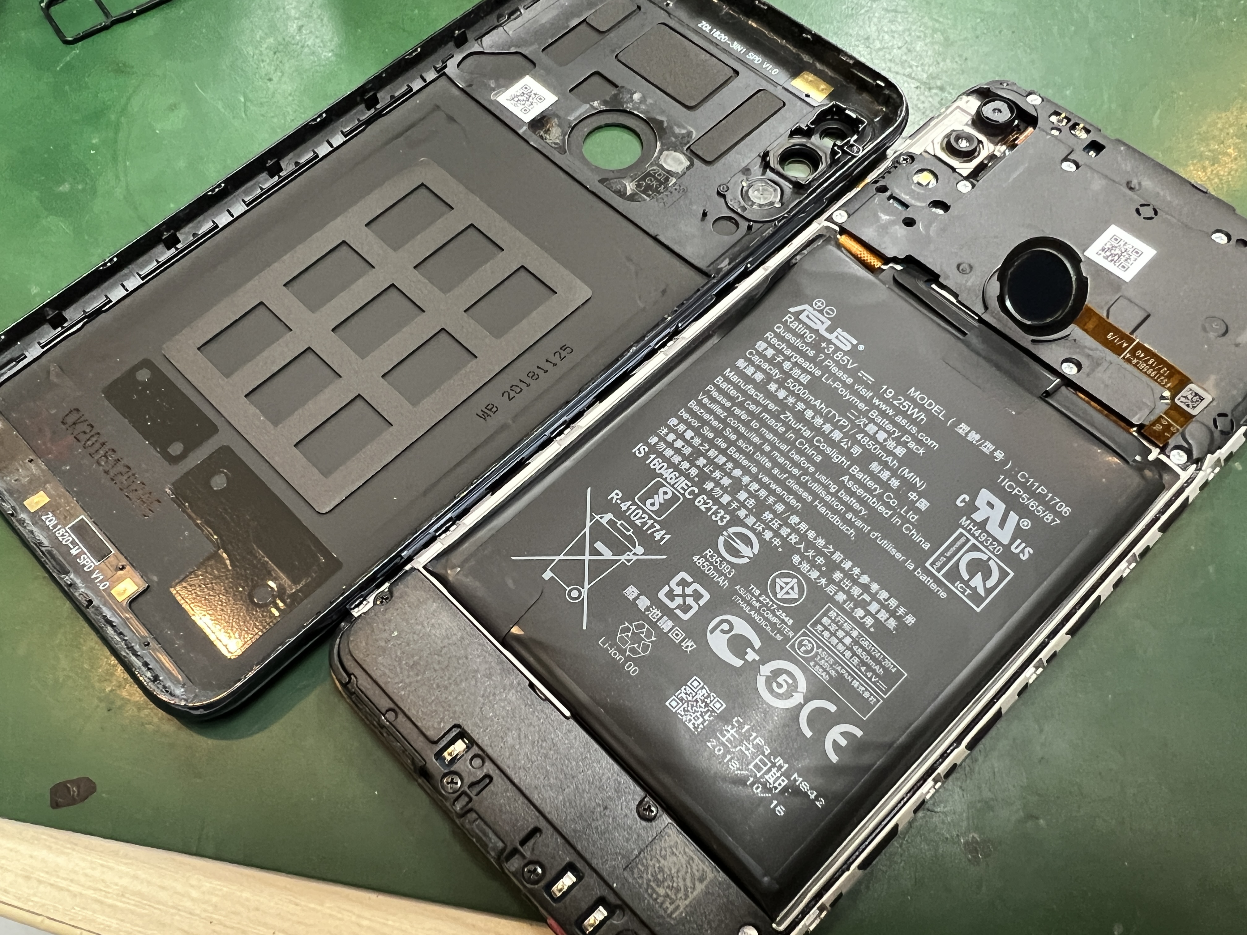 ZenfoneMaxPro M2（ゼンフォンマックスプロエム２）のバッテリー交換依頼をいただきました！スマートフォンでお困りの際