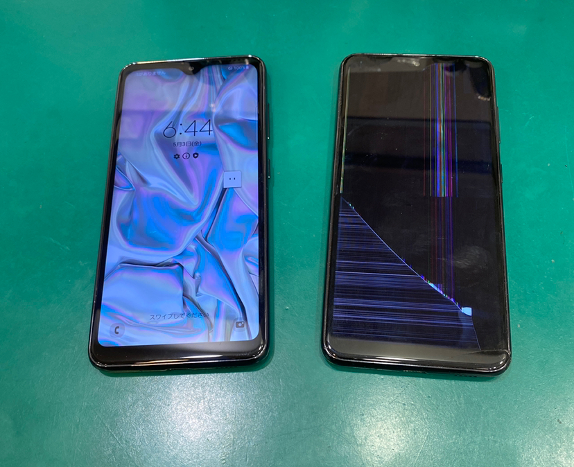 【画面割れ交換修理】茅ヶ崎市からお越しのお客様より、Galaxy A21(ギャラクシーA21)をお持ち込みいただきました！