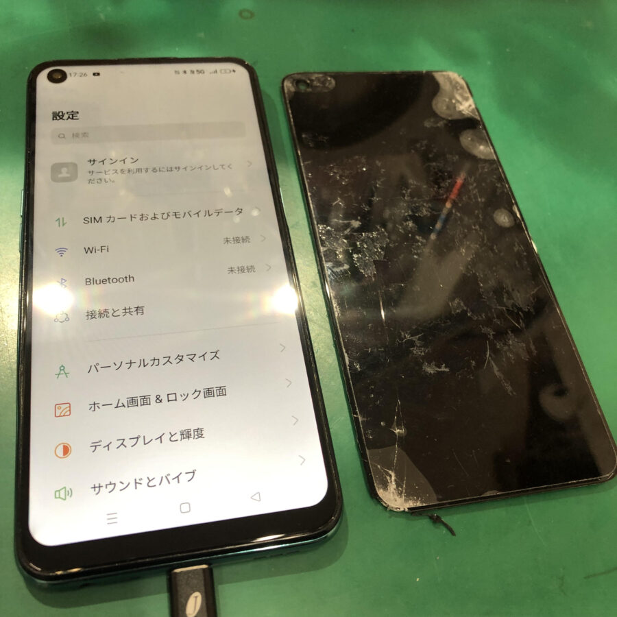 OPPO A54 5G （オッポ）をお持ち込み頂きました。【スマホ修理工房池袋P’パルコ店】