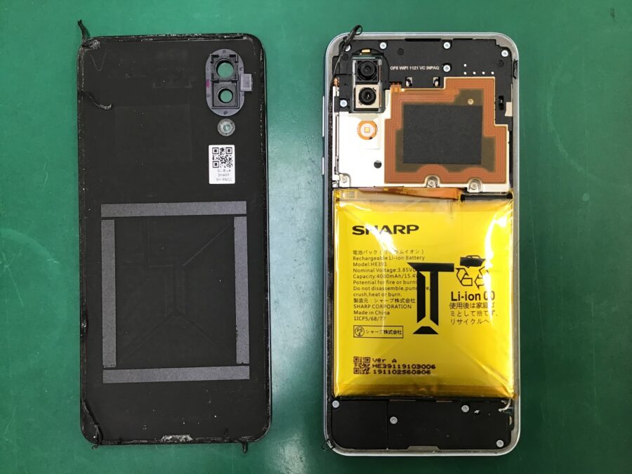スマホ修理工房王子店/AQUOS sense3Plusのバッテリー交換をいたしました！