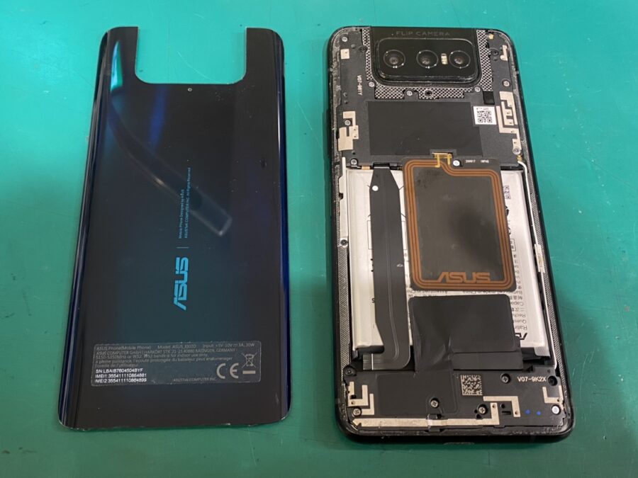 4年前のゲーミングスマホ、Zenfone7Pro（ゼンフォン）のバッテリー交換なら当店にお任せください！【スマホ修理工房新宿Pe