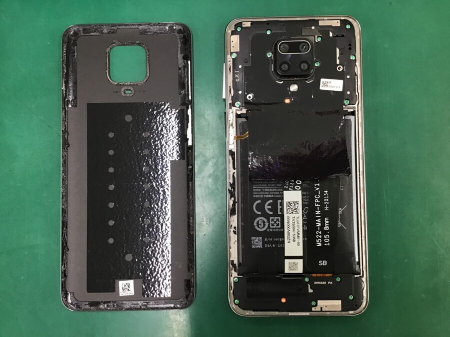 スマホ修理工房王子店/Xiaomi Redmi Note 9sのバッテリー交換をいたしました！