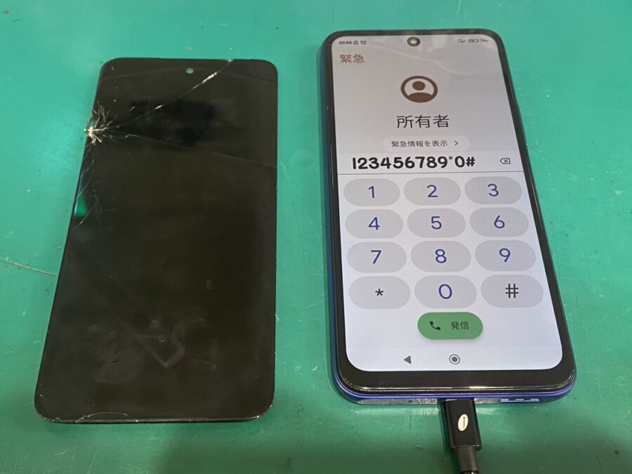 Xiaomi Redmi note10T(シャオミ)の画面割れでお困りの時は【スマホ修理工房新宿PePe店】にて即日画面交換！！