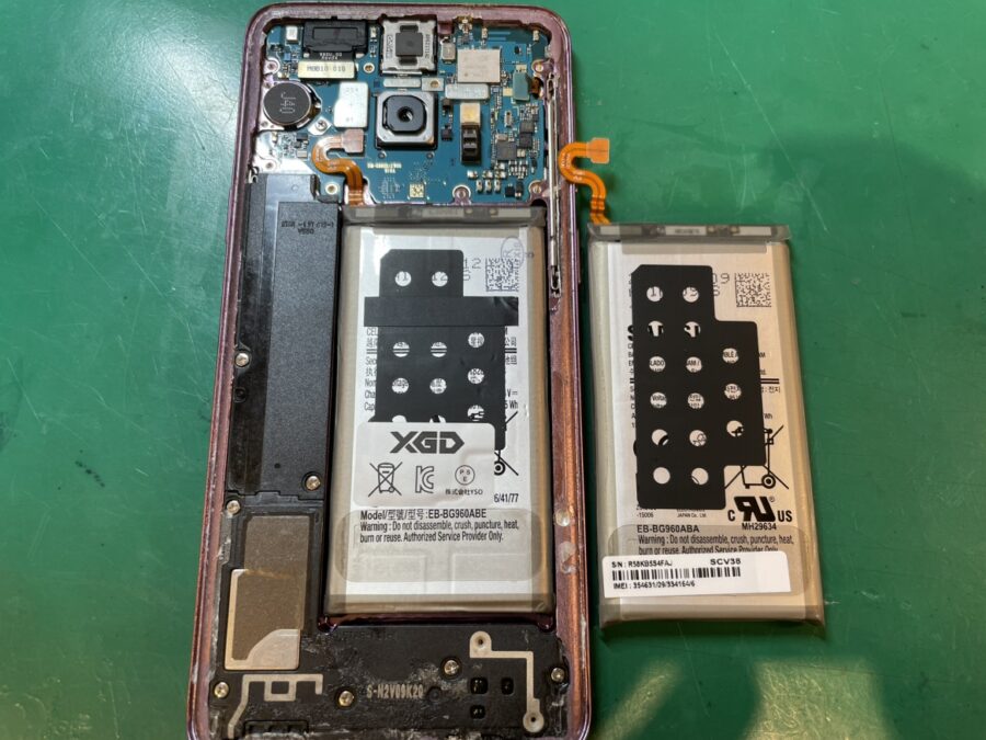 6年も経っていよいよ限界？ Galaxy S9のバッテリー交換を行いました！【スマホ修理工房新宿PePe店】