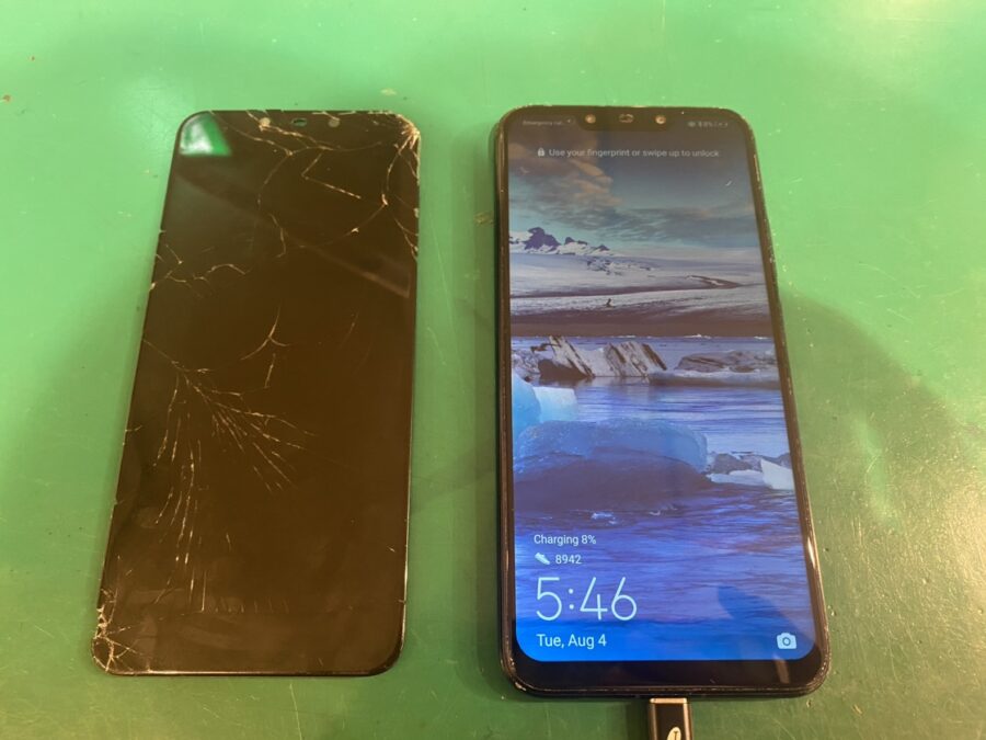 Huawei Mate20lite（ファーウェイ）を落としたら液晶が壊れちゃった・・・　幅広い端末を修理します！【スマホ修理工房