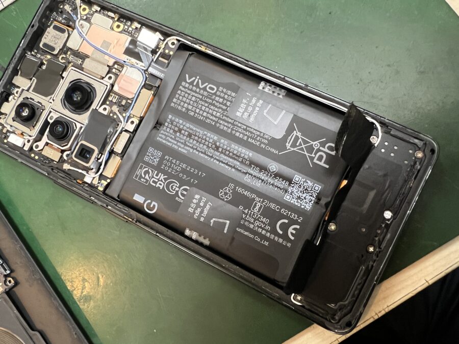 Vivo X80 Proバッテリー修理のご依頼をいただきました！