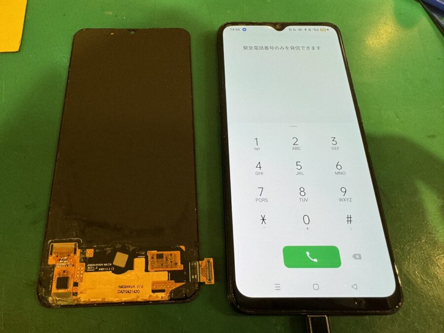 Oppo Reno3A（オッポ）が水没して青サビまで出てしまっている物を画面交換修理させて頂きました！【スマホ修理工房新宿PeP