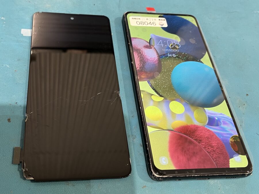 落としたら割れた…Galaxy A51の液晶交換はスマホ修理工房渋谷店へ！