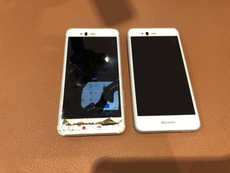 液晶不良表示・タッチ操作が効かないarrowsBe（アローズビー）外装交換修理を行いました!【スマホ修理工房仙台PARCO2店】