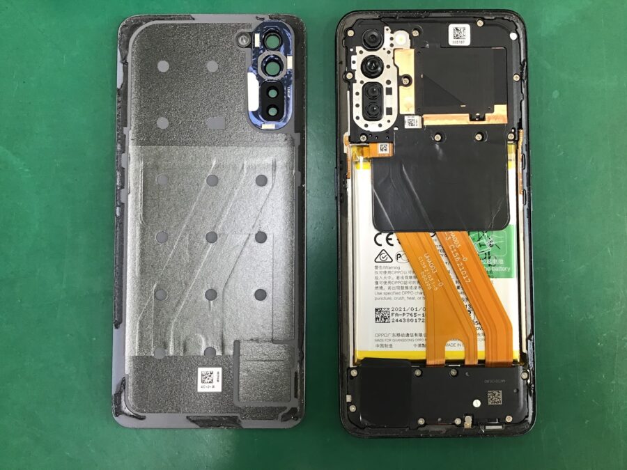 スマホ修理工房王子店/OPPO RENO3Aのバッテリー交換をいたしました！