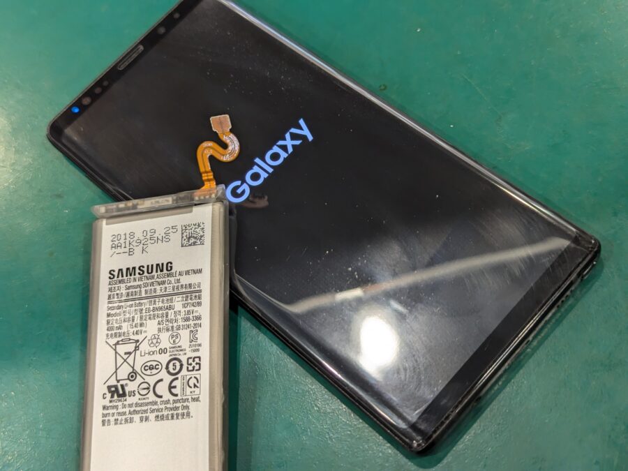 GalaxyNote9(ギャラクシー)の充電が半日もたない！バッテリー交換でしたらスマホ修理工房ペリエ千葉店にお問い合わせくださ