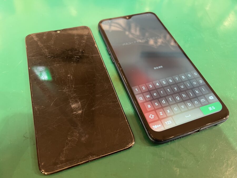 キャリア保証も期限切れのOPPO AX7の画面交換も【スマホ修理工房新宿PePe店】までご相談ください♪