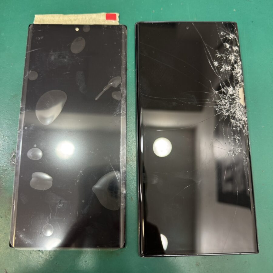 【画面交換修理】茅ヶ崎市からお越しのお客様より、GalaxyS22 Ultra 5G (ギャラクシー)をお持ち込みいただきました
