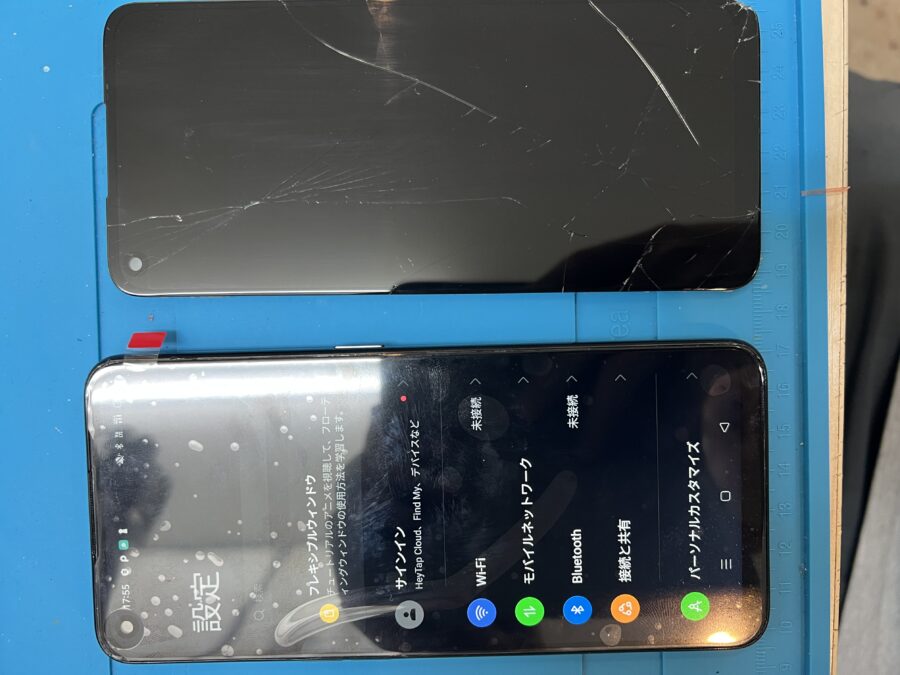 Oppo A55s 5Gの画面交換のご依頼をいただきました！スマートフォンでお困りの際は「スマホ修理工房 葛西店」へ