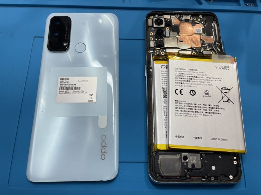 OPPO Reno5A（オッポ）のバッテリー交換をさせて頂きました！【スマホ修理工房池袋P'パルコ店】