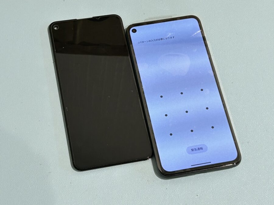落として画面が割れて少し経ったらタッチ不良に！Google pixel5a(ピクセル５a)の画面交換修理を行いました！