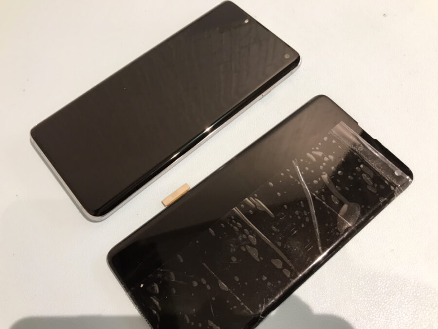 スマホを落として画面が外れてしまった！Galaxy S10（ギャラクシー）の画面交換修理を行いました！