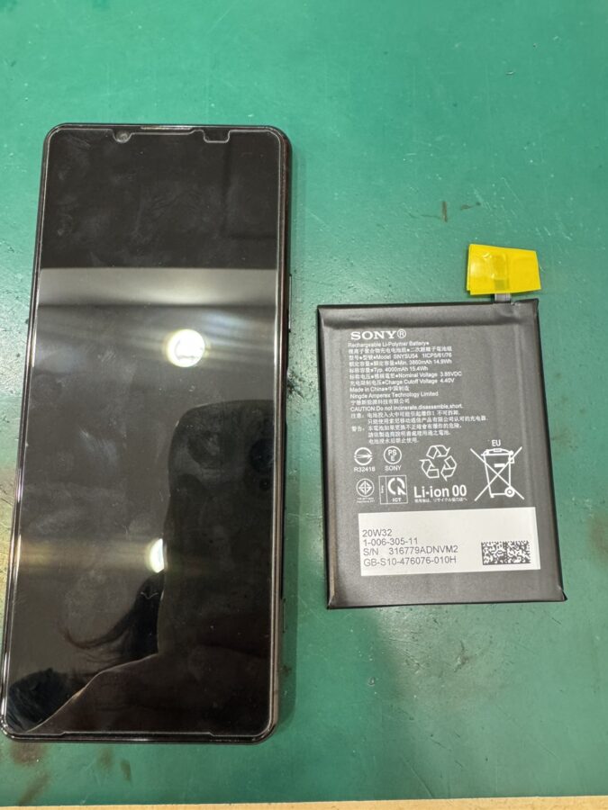 【バッテリーの減りが気になる】Xperia5Ⅱ(エクスペリア)のバッテリー交換修理でお持ち込みいただきました！【スマホ修理工房テ