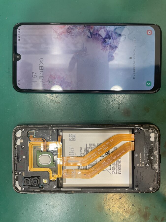 【外装交換】操作不能になってしまった(Galaxy A30ギャラクシーA30)【スマホ修理工房 横浜戸塚モディ店】
