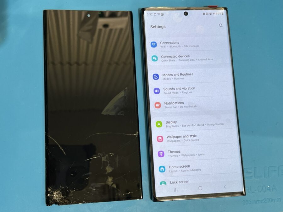 【画面が映らない！？】Samsung Galaxy S23の画面割れ修理ならデータそのまま、即日修理はスマホ修理工房渋谷店！