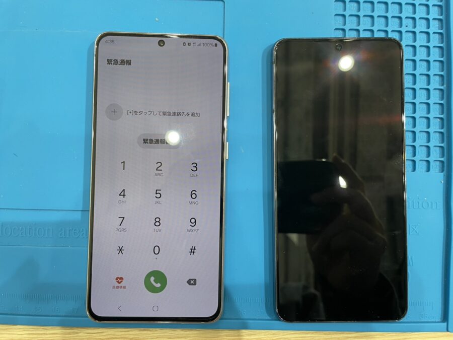 Samsung Galaxy S21 5Gの画面交換は、「スマホ修理工房池袋P’パルコ店】にお任せ！