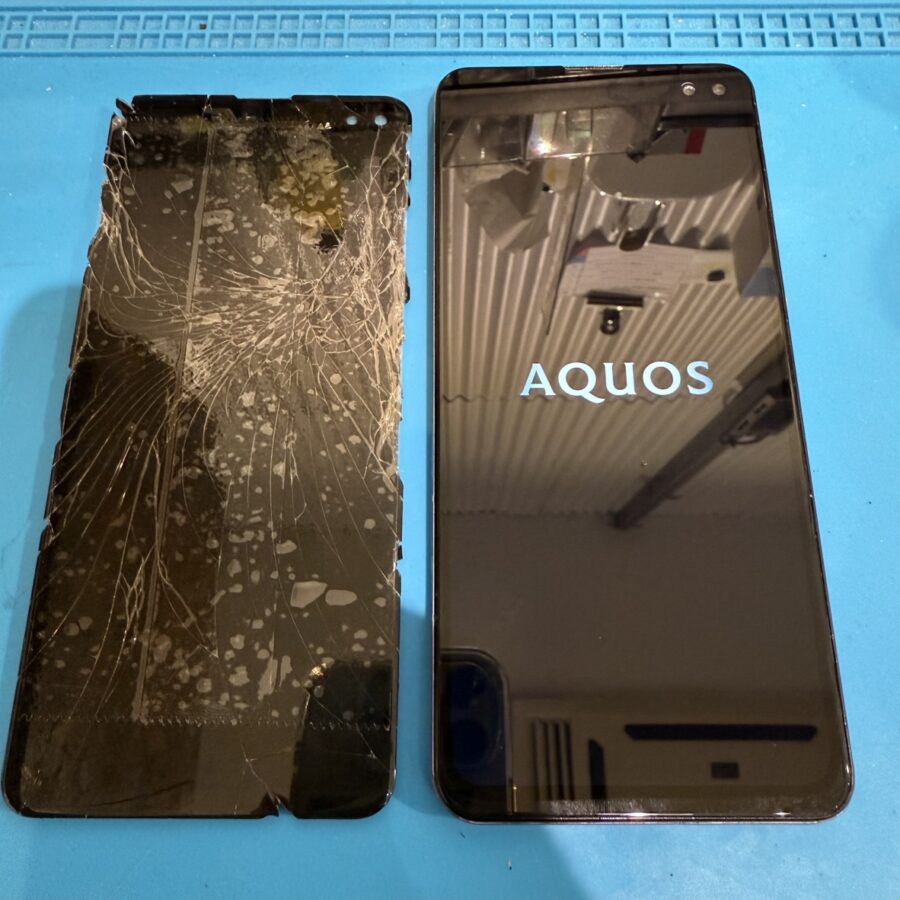 AQUOS sense4plusの画面が割れた？画面修理ならデータそのまま、即日修理のスマホ修理工房渋谷店へ！
