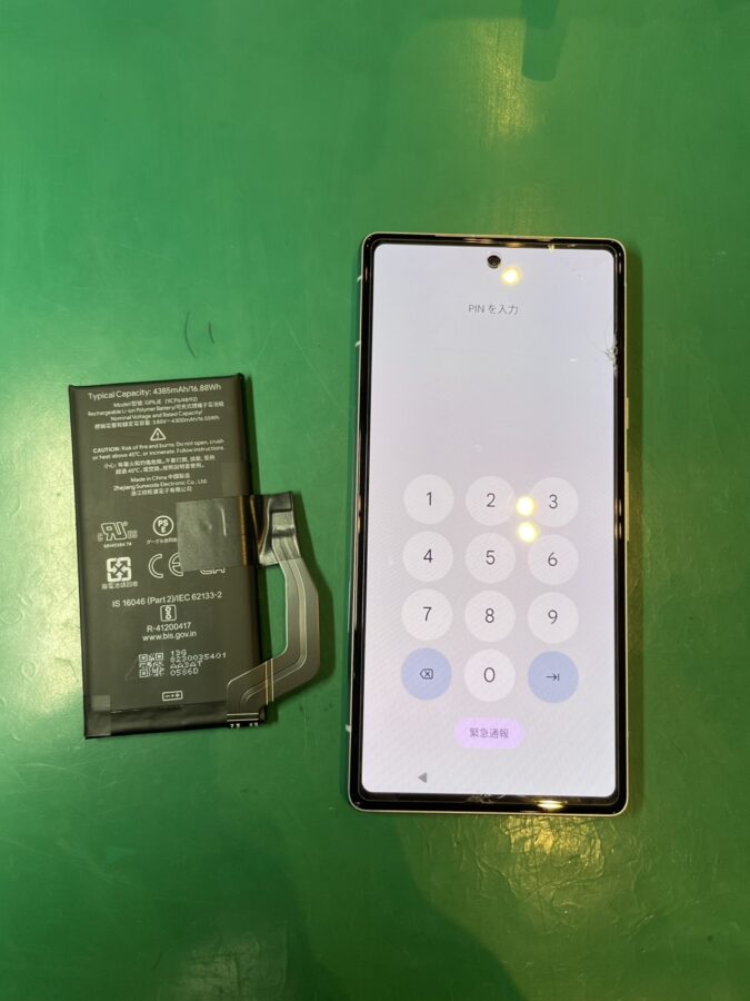 バッテリーの減りが早くなってきた…Pixel 7aバッテリー交換【スマホ修理工房ミーツ国分寺店】