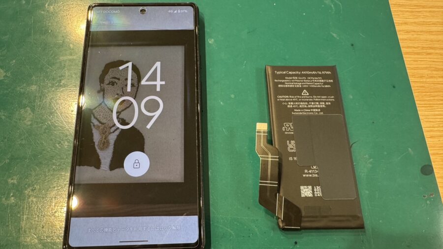 バッテリーの減りが早い！Google pixel6a(グーグル)バッテリー交換修理も【スマホ修理工房新宿PePe店】