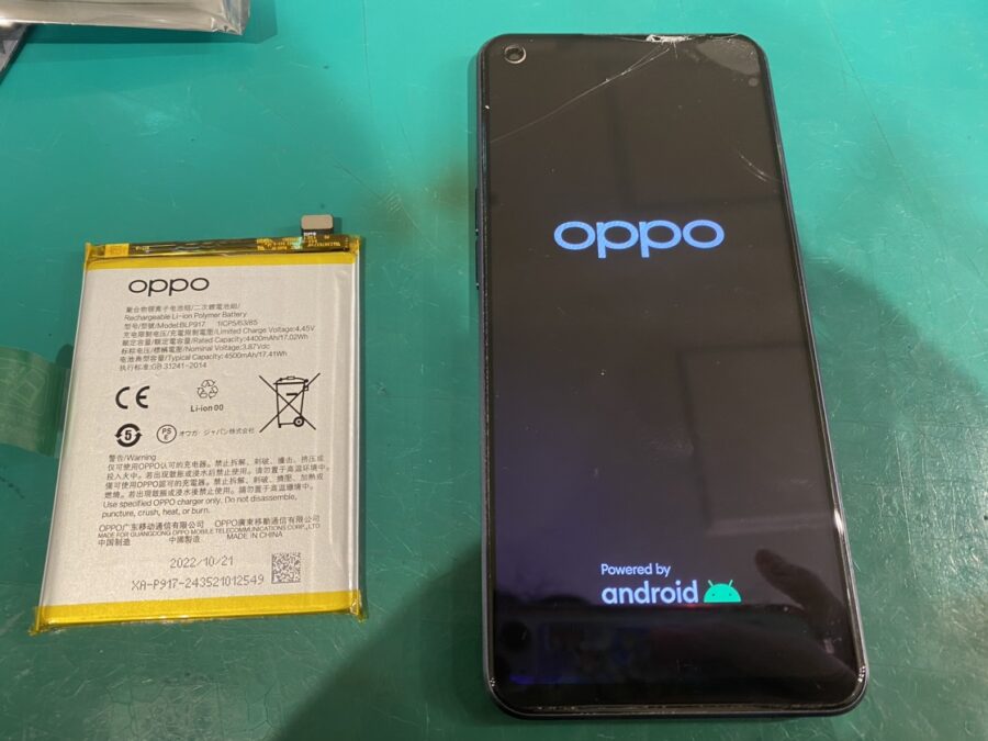 発売から三年目のOPPO Reno 7A(オッポ)バッテリー即日交換なら当店にお任せを💪【スマホ修理工房新宿PePe店】