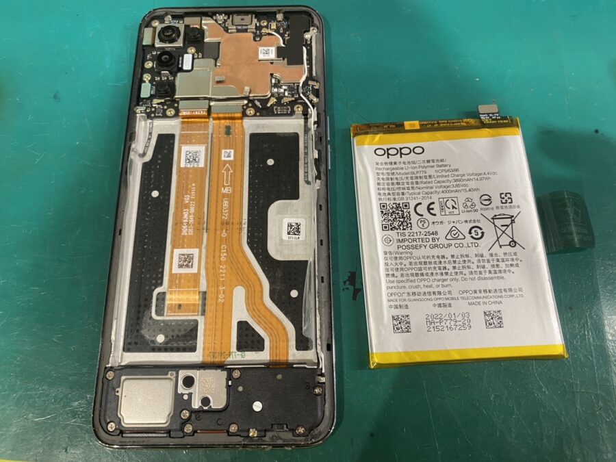 OPPO Reno5a（オッポ）のバッテリー交換が即日で出来るお店は【スマホ修理工房新宿PePe店】！✨