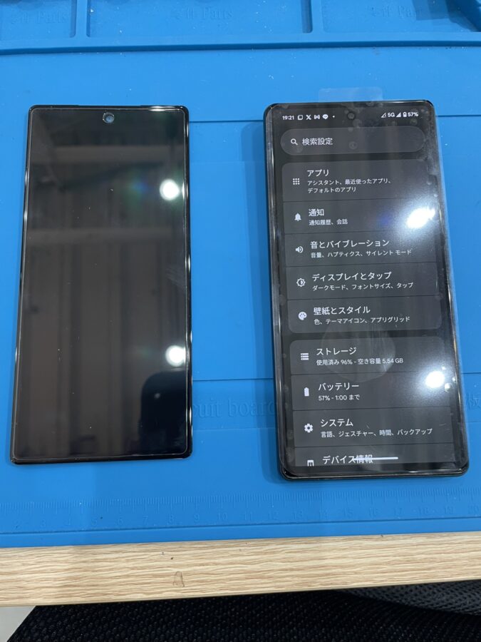 Googlepixel6（グーグルピクセル6）の画面交換(液晶破損)は、「スマホ修理工房　池袋P'パルコ本店」までお越しください